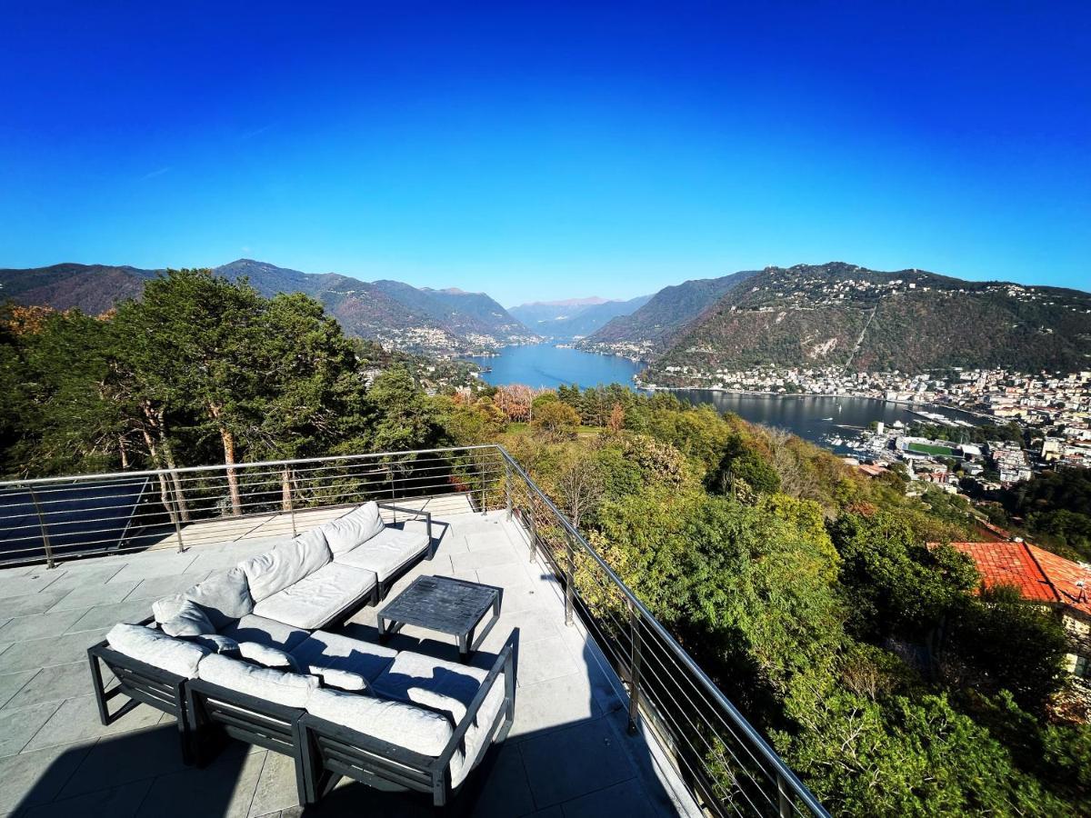 Penthouse - Villa Cardano โกโม ภายนอก รูปภาพ