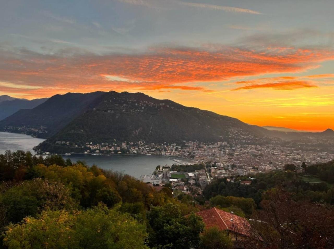 Penthouse - Villa Cardano โกโม ภายนอก รูปภาพ